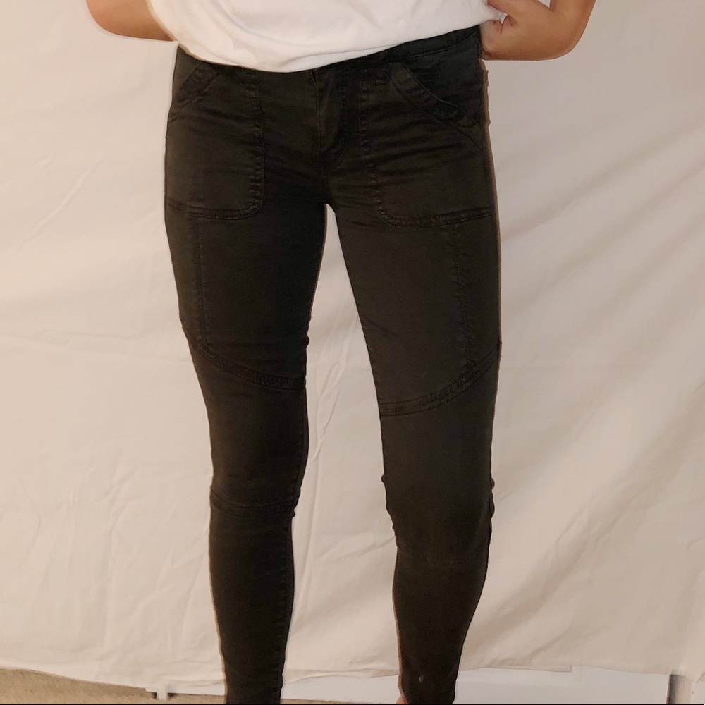 American Eagle Dark Green Skinny Jeans